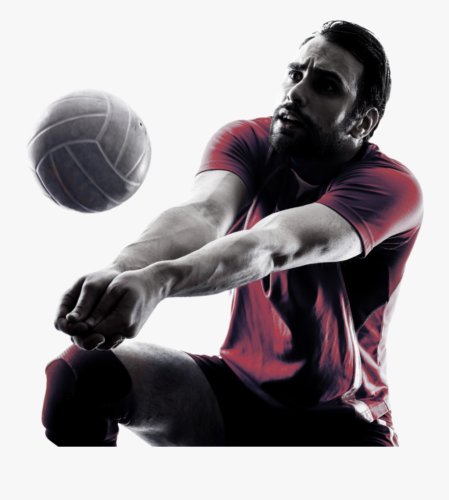 Transparent Mean Football Player Clipart - Volleyball Player, Transparent Clipart