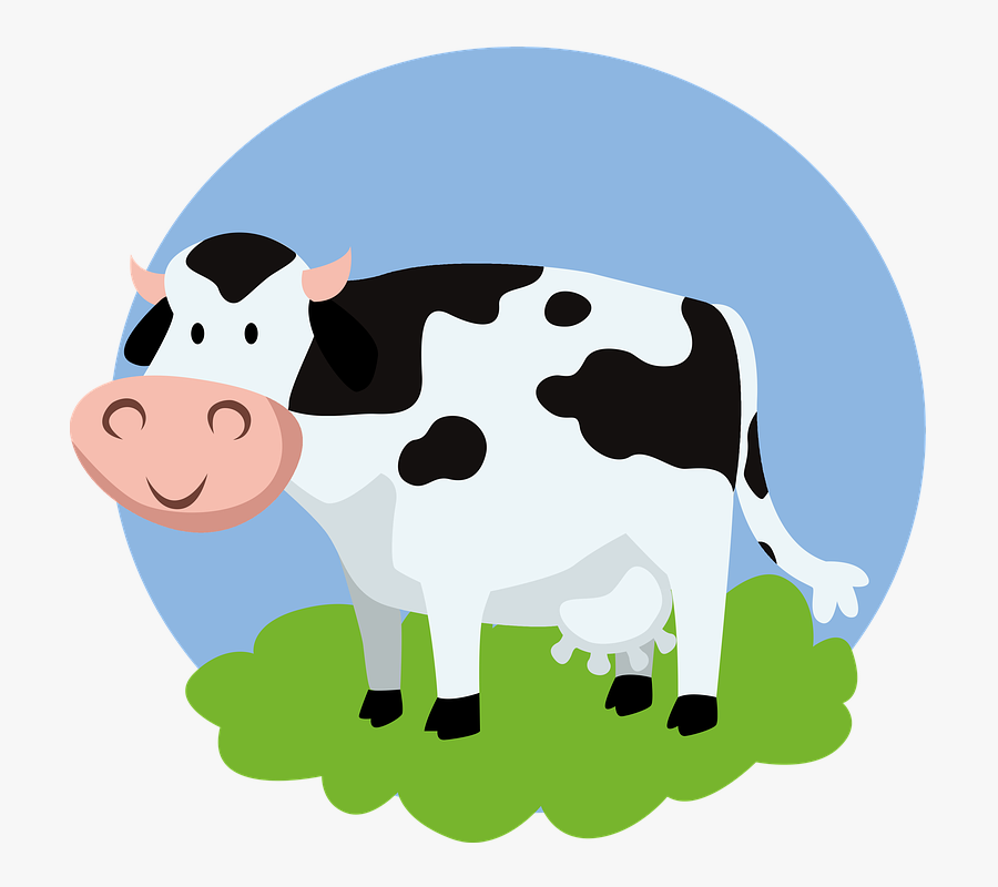 Dairy-cow - Cow Cartoon Png, Transparent Clipart