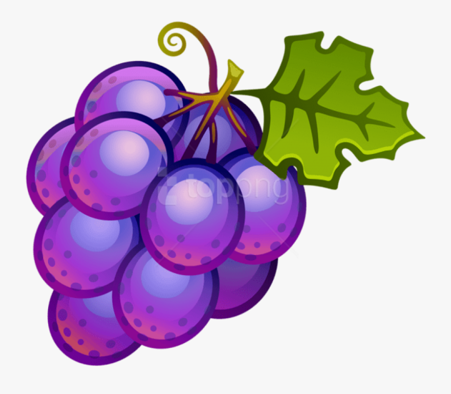Free Png Large Painted Grapes Png - Grapes Clipart, Transparent Clipart