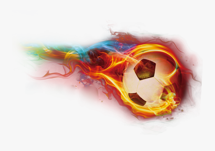 Fifa Wallpaper Cup Fire Football Player World Clipart - Transparent Flaming Soccer Ball, Transparent Clipart
