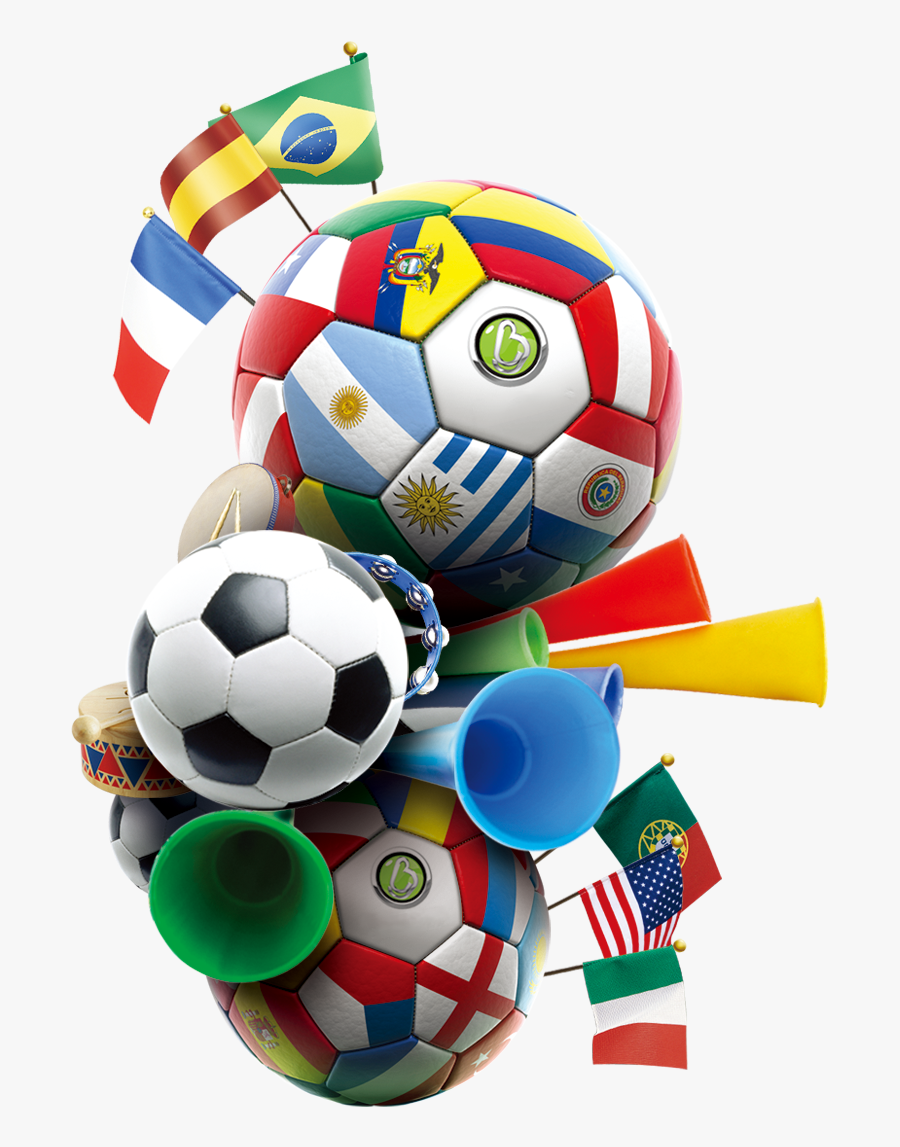 Fifa Colorful Cup Football Player Flag World Clipart - Football World Cup Png, Transparent Clipart