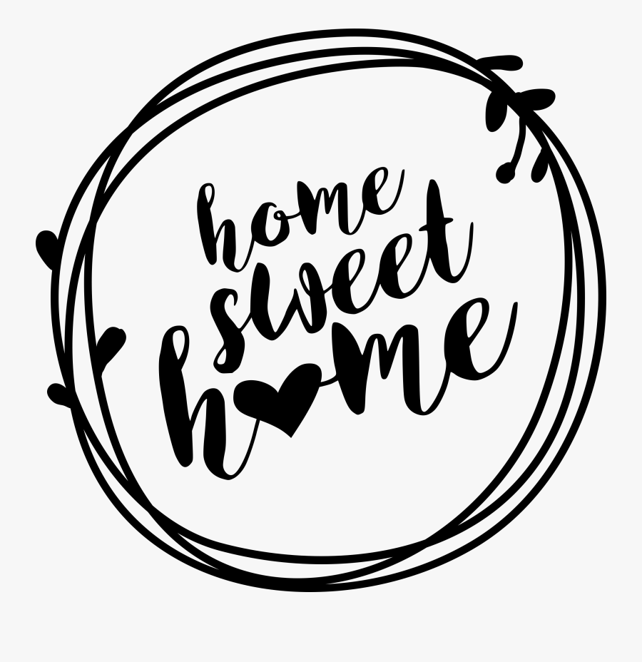 Home Sweet Home Wreath Printable Sign - Printable Home Sweet Home, Transparent Clipart