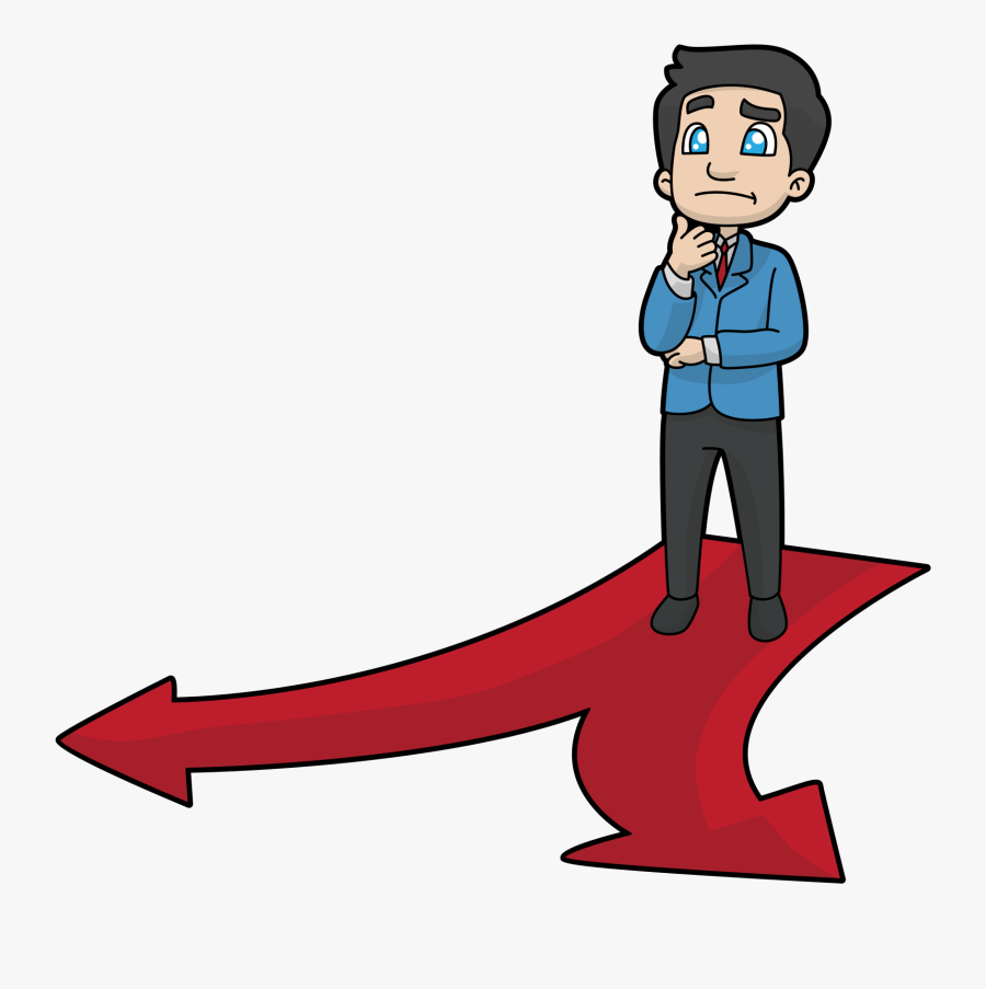 Cartoon Thinking Man Png, Transparent Clipart