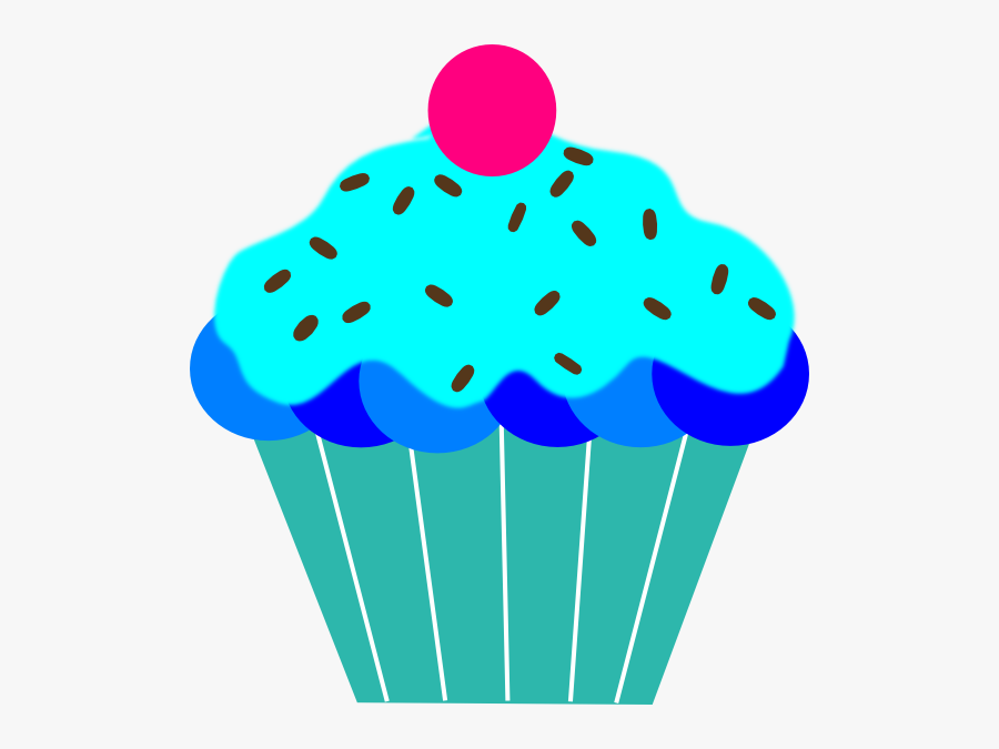 Cupcake Clipart Blue, Transparent Clipart