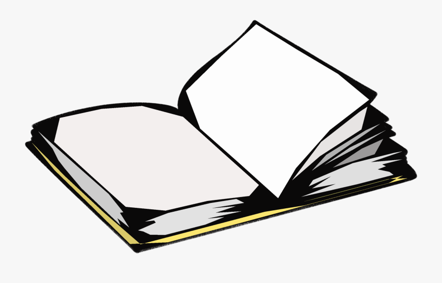 Book Open Lying Flat - Transparent Book Png, Transparent Clipart