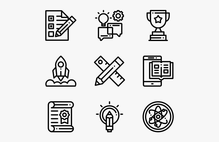 Education - Algorithm Icon, Transparent Clipart