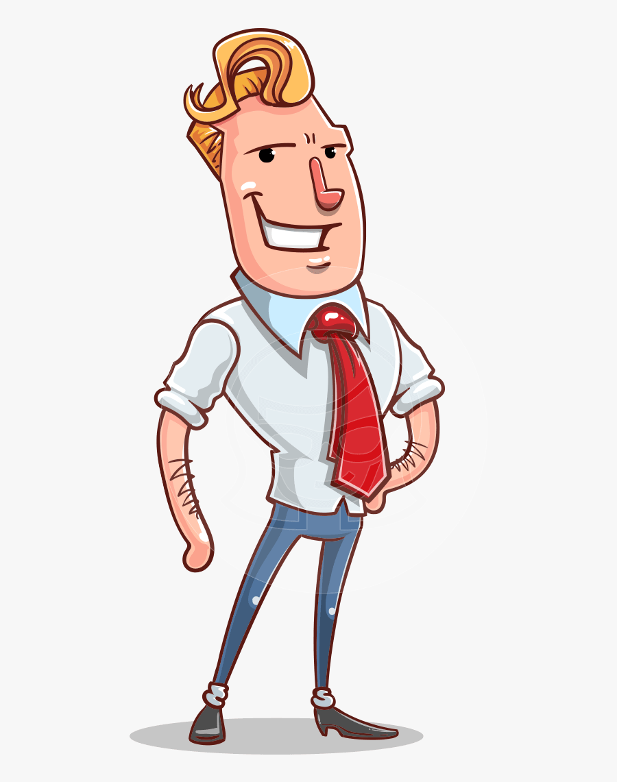 Cartoon Arm Png - Mini Cartoon Characters Businessman, Transparent Clipart