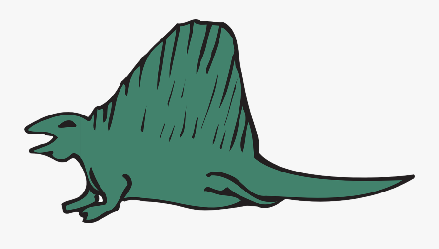 Stylized Dinosaur Reptile Free Picture - Dinosaur With Tall Spine, Transparent Clipart