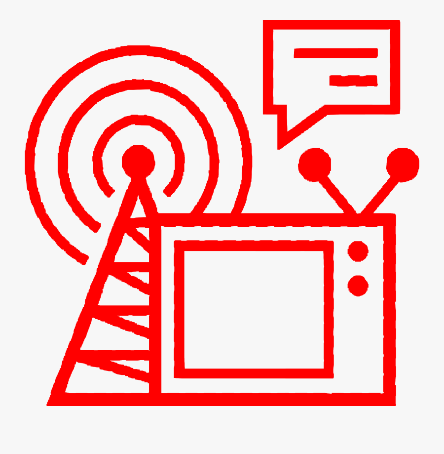 Media Realtions - Mass Media Black And White, Transparent Clipart