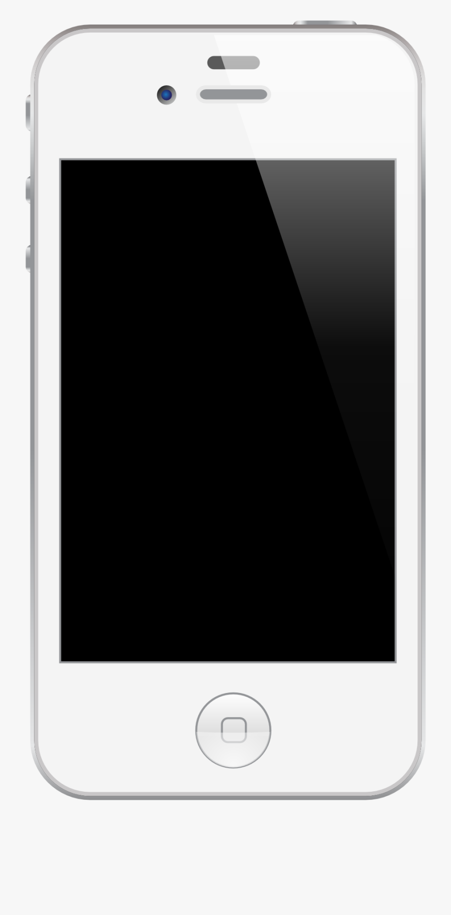 Iphone4 20111028 Phone Icon Iphone Art 555px - Iphone 4 White Png, Transparent Clipart
