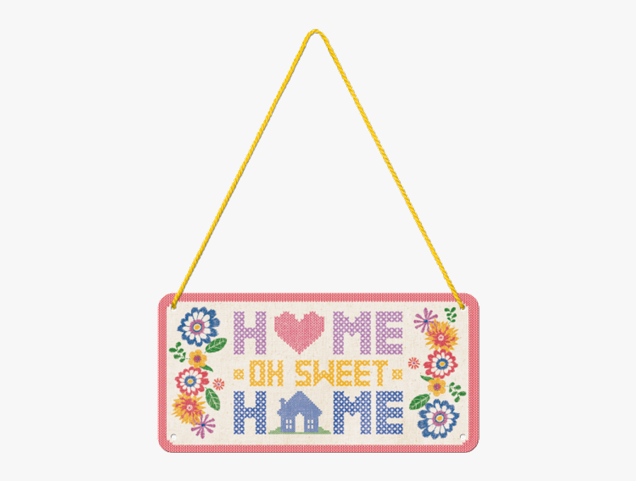 Home Sweet Home - Cross-stitch, Transparent Clipart