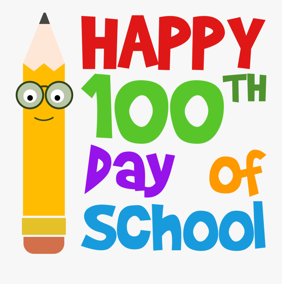 Happy 100th Day Of School Clipart, Transparent Clipart