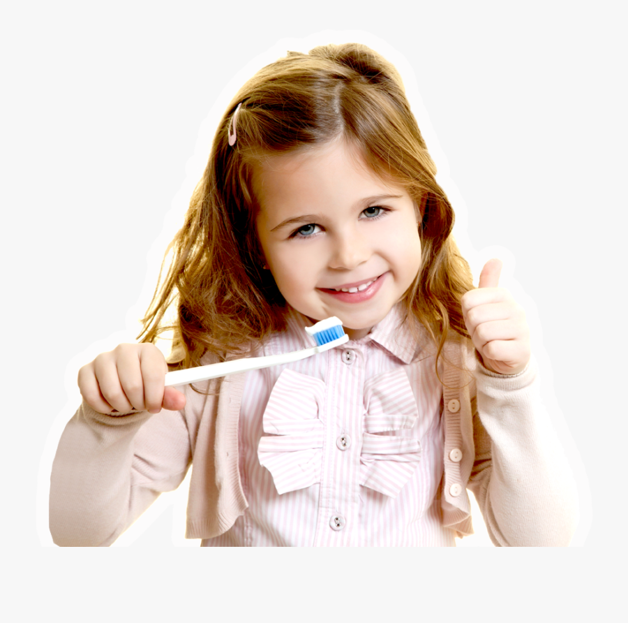 Girl Brushing Teeth Png, Transparent Clipart