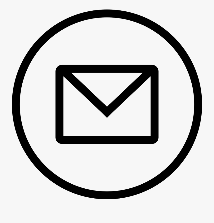 Clip Art Email Icon Circle - Email Icon Vector Circle, Transparent Clipart