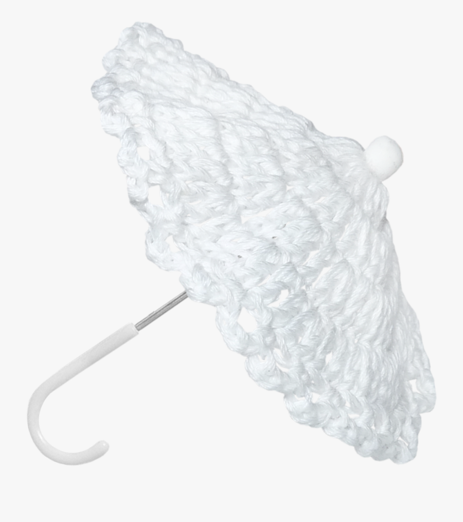 Clipart White Knitting Umbrella - Crochet, Transparent Clipart