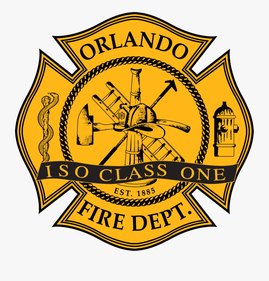 Orlando Fire Department - Orlando Fire Department Logo, Transparent Clipart