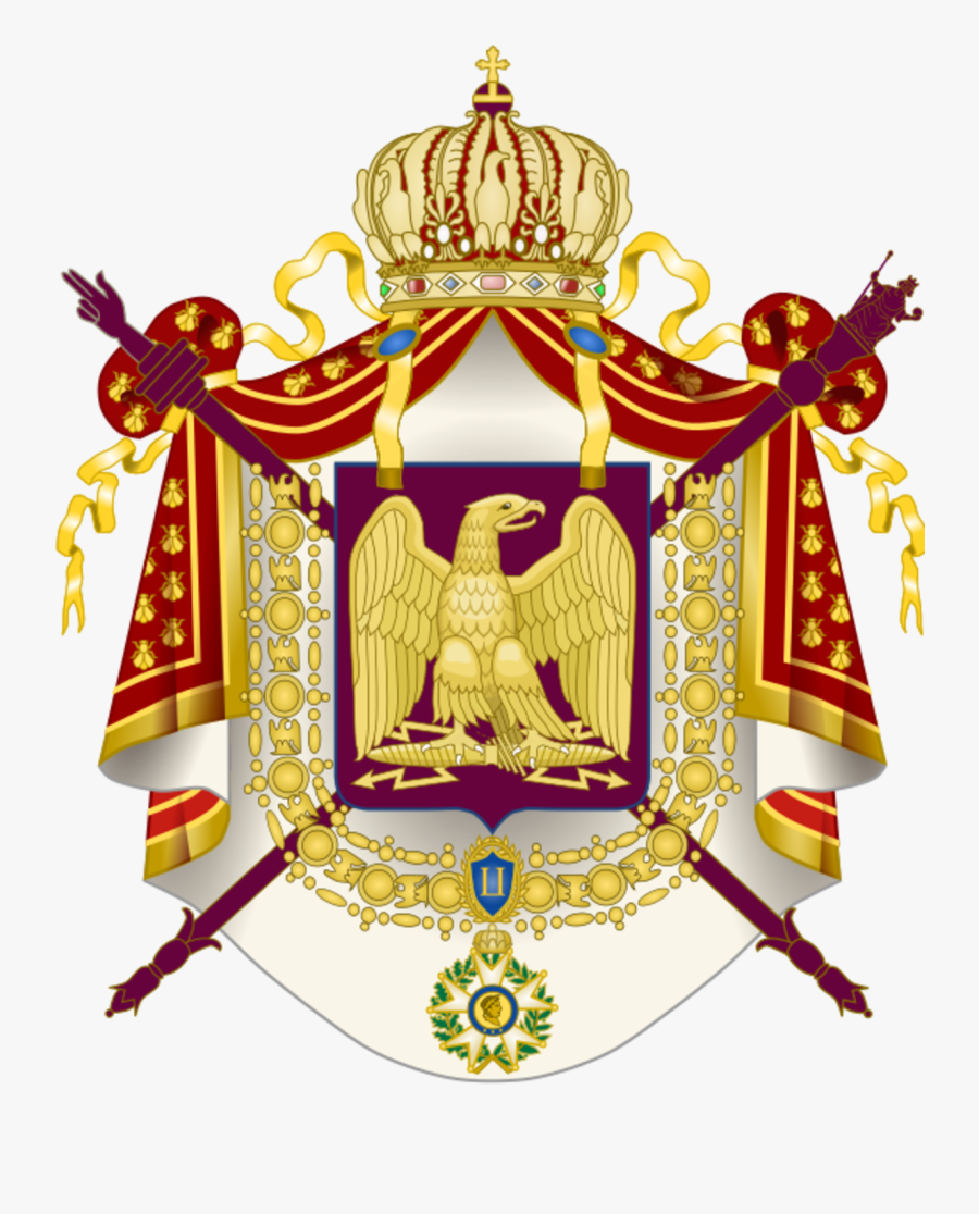 French Imperial Coat Of Arms, Transparent Clipart