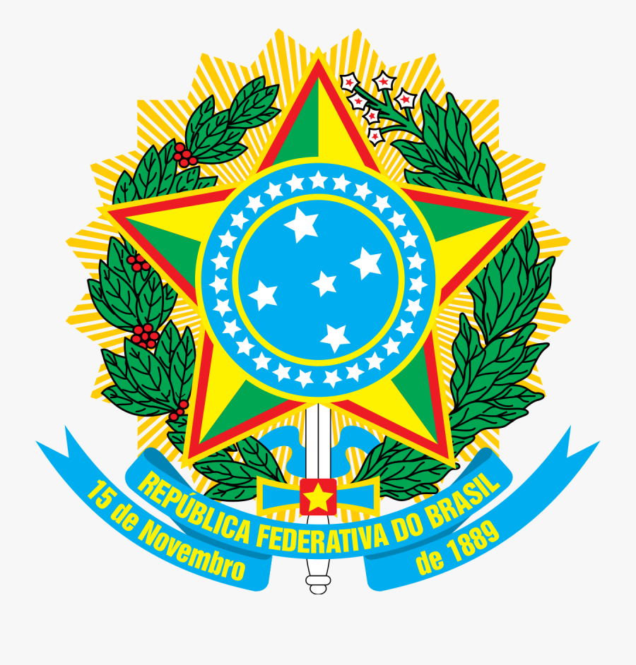 Brazil Coat Of Arms, Transparent Clipart