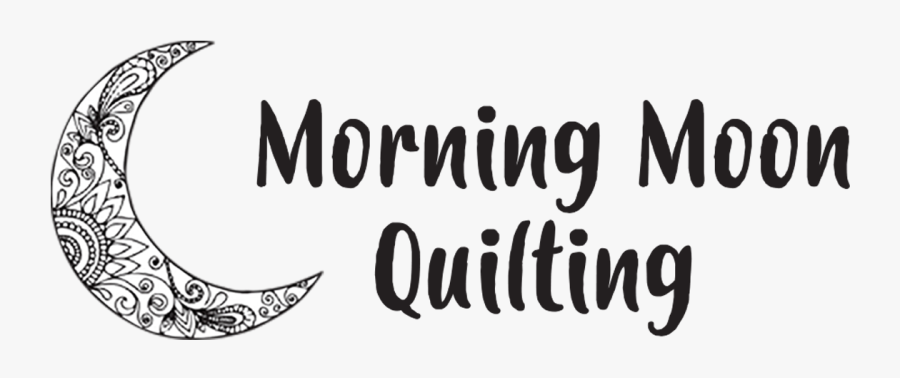 Morning Moon Quilting - Calligraphy, Transparent Clipart