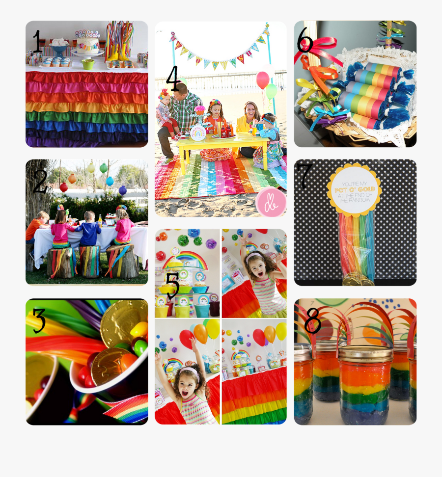Pot O - Rainbow Party Ideas, Transparent Clipart