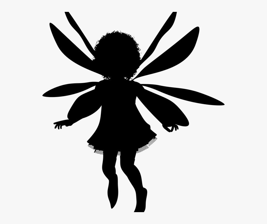 Reception Class Dress Up Day - Fairy Silhouette, Transparent Clipart