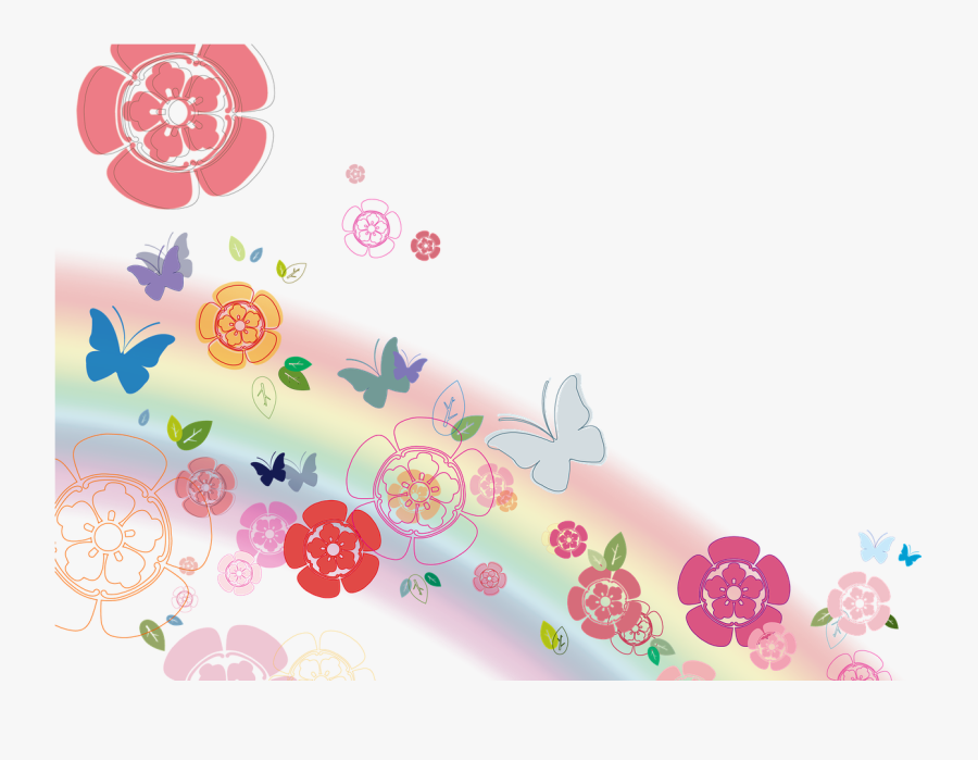 Flores Y Mariposas Png, Transparent Clipart