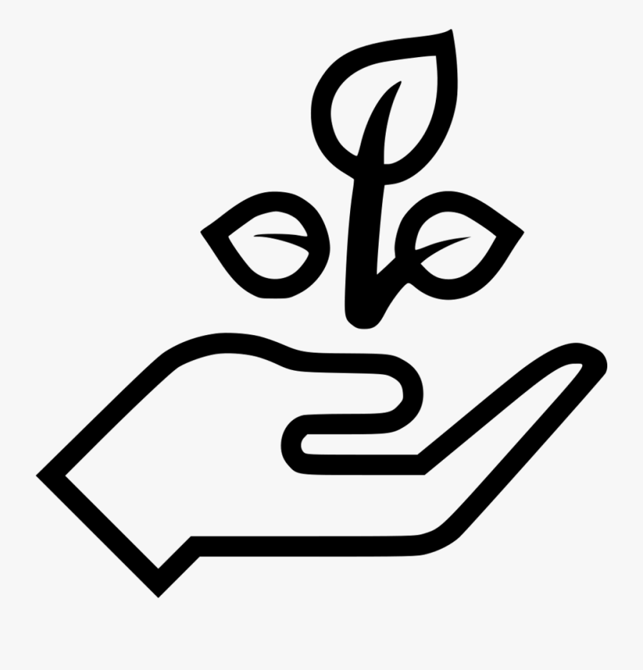 Hand Plant Icon Png, Transparent Clipart