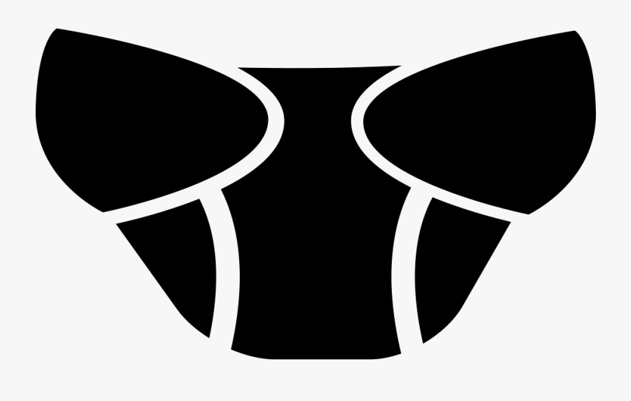 Cloth Diaper Silhouette, Transparent Clipart
