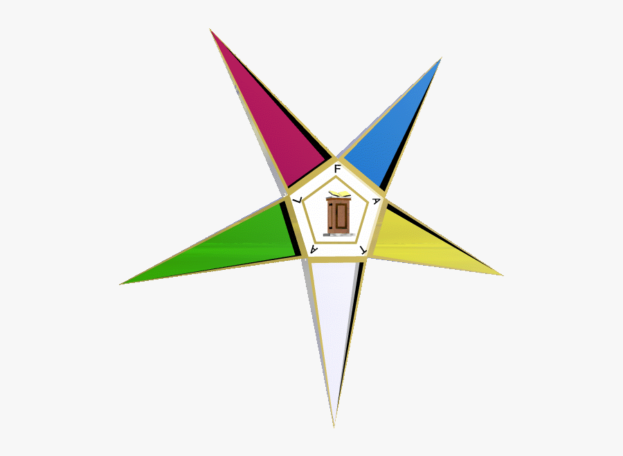 Order Of The Eastern Star - Triangle, Transparent Clipart