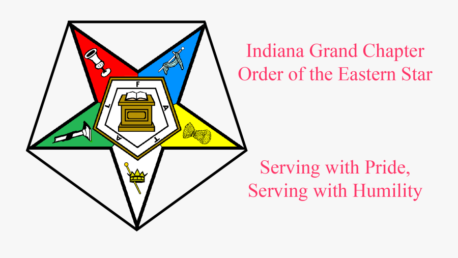 Indiana Grand Chapter Order Of The Eastern Star Rh - Order Of Eastern Star, Transparent Clipart