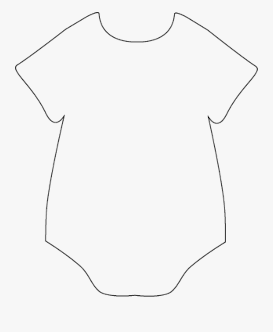 Onesie Clipart Blank - Drawing, Transparent Clipart