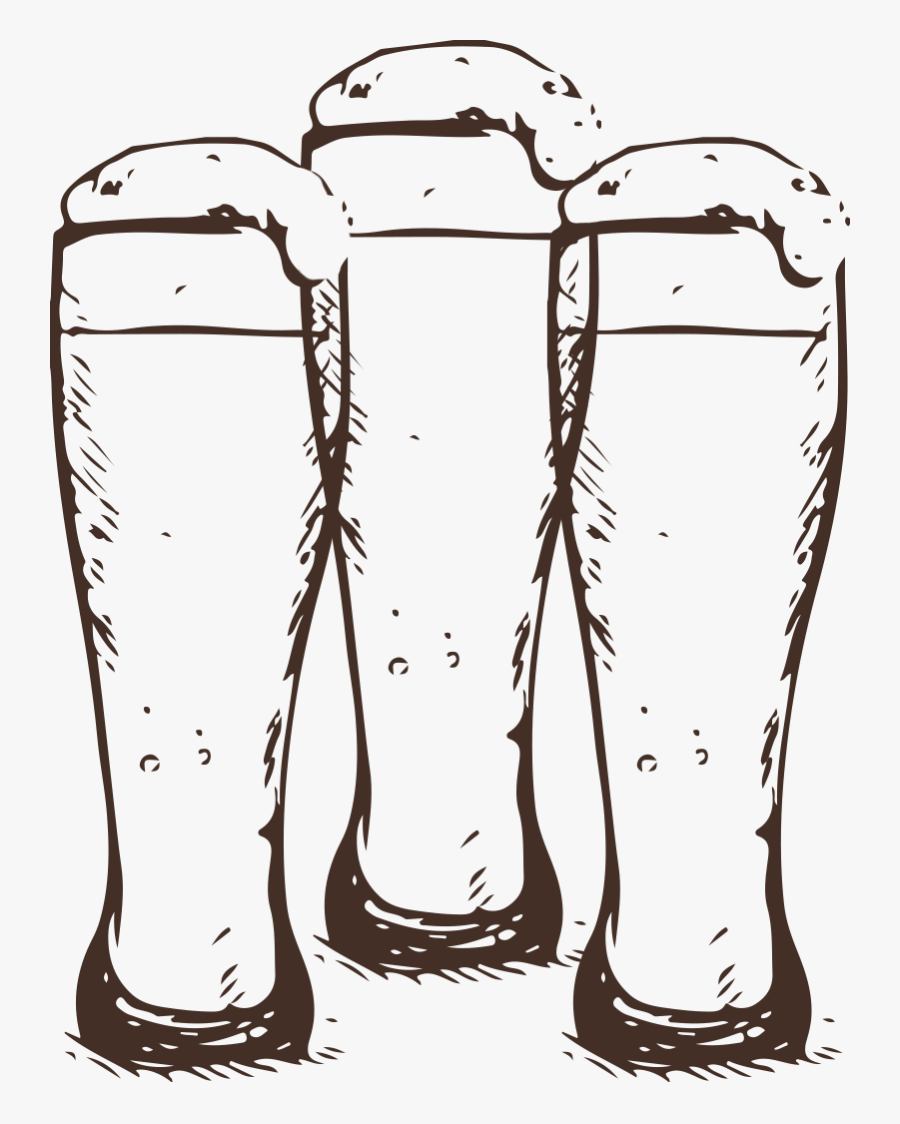 Poured Craft Beer Transparent, Transparent Clipart