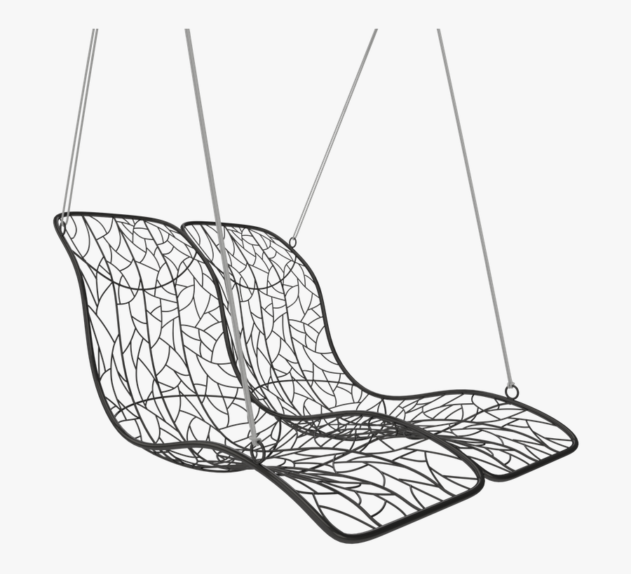 Duo Modern Hammock Hanging Designer Swing Chair Daybed - Chair With An Organic Line, Transparent Clipart