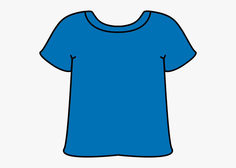 T - Blue Shirt Clipart, Transparent Clipart