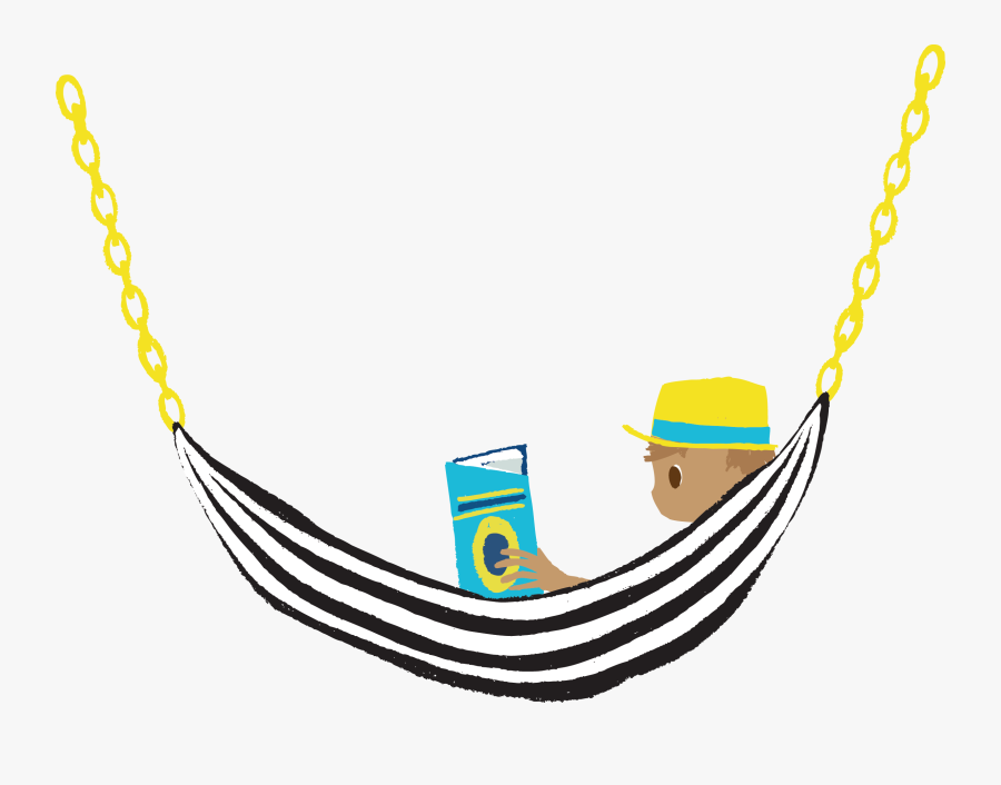 Hammock Clipart Nice Day - Book Hammock, Transparent Clipart
