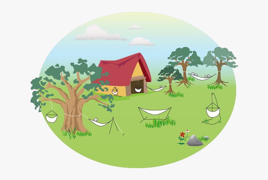 Ways Of Hanging Up Hammocks - Cartoon, Transparent Clipart