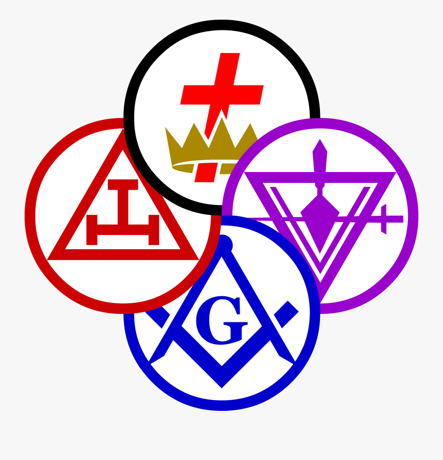 York Rites Of Freemasonry, Transparent Clipart