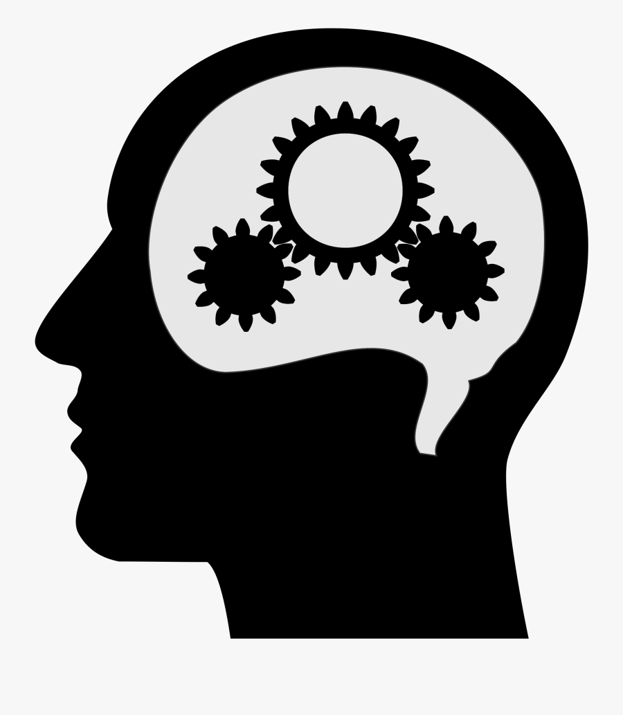 Clipart - Brain Black And White Thinking, Transparent Clipart