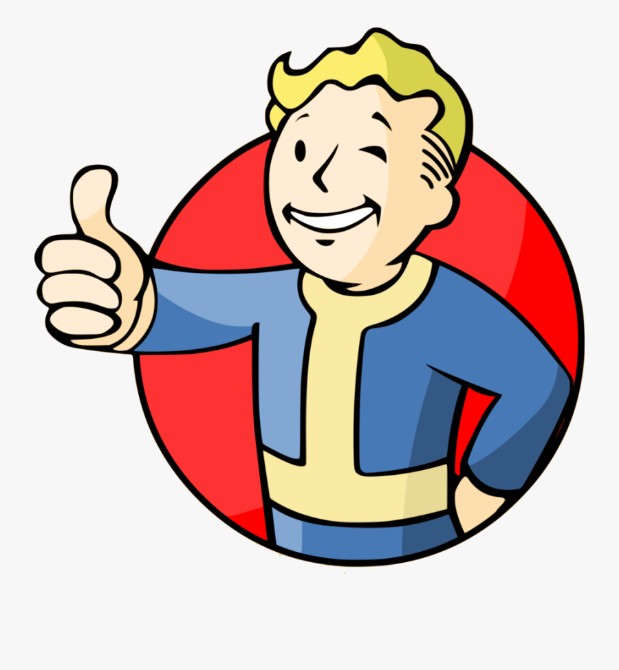 Fallout Thumbs Up Png - Vault Boy Fallout Logo, Transparent Clipart