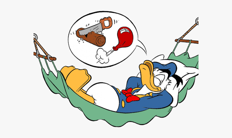 Donald Sleeping, Transparent Clipart