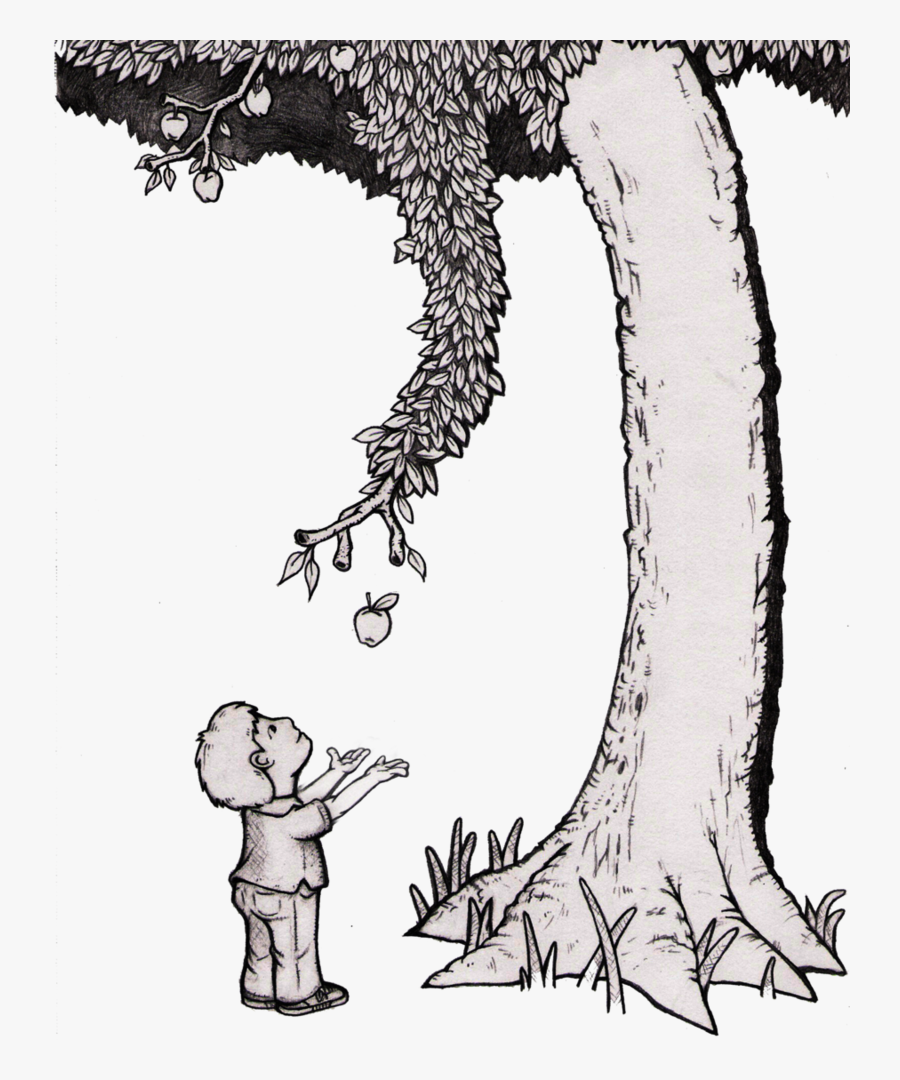 The Giving Tree Png - Giving Tree Black And White Clipart, Transparent Clipart