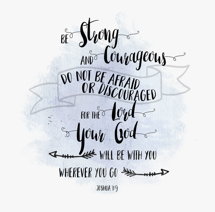 Clip Art Mustard Seed Bible Verse - Brave And Courageous Bible Verse, Transparent Clipart