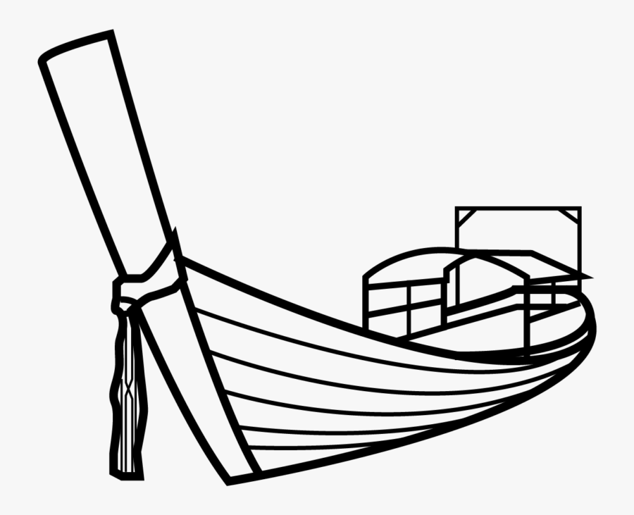 Clipart Thai Long Tail Boat, Transparent Clipart