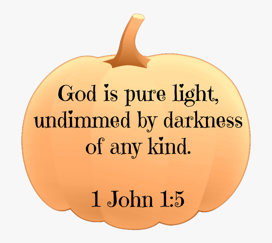 Free Printable Bible Verse Pumpkin Fall-autumn Decorations - Pumpkin Christian Quotes, Transparent Clipart