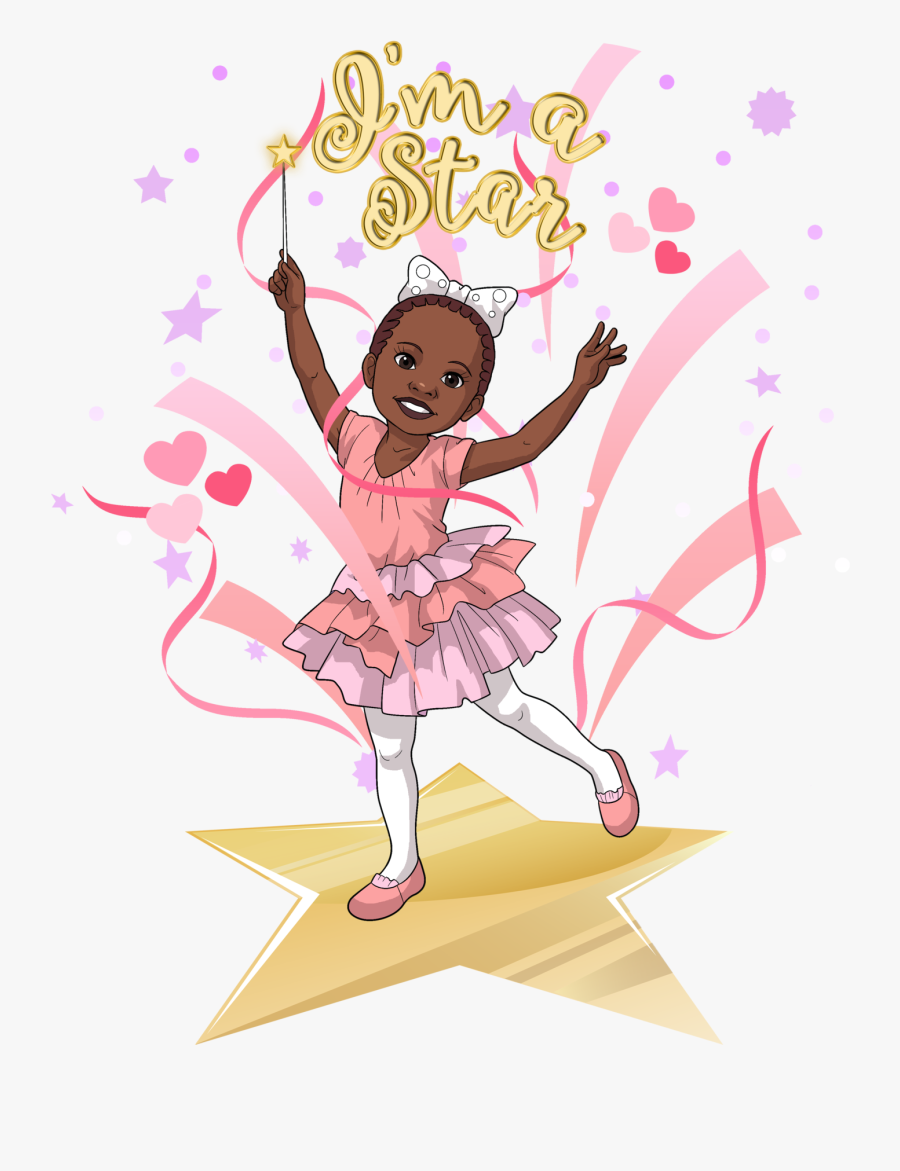"i"m A Star - Happy Birthday Black Girl, Transparent Clipart