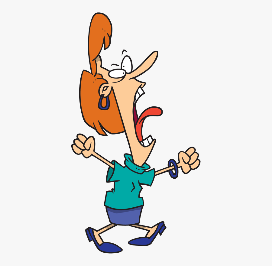 Screaming Royalty-free Cartoon Clip Art - Mother Yelling Cartoon, Transparent Clipart