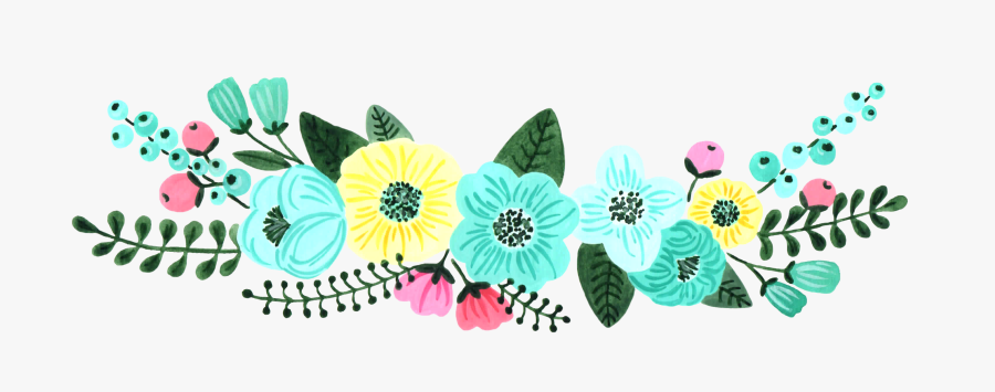 Floral Mint Green Png, Transparent Clipart