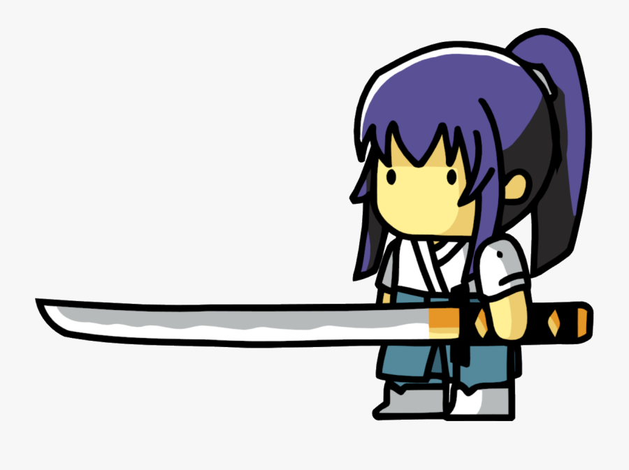 Scribblenauts Female Martial Arts Fighter - Scribblenauts Unlimited Anime, Transparent Clipart