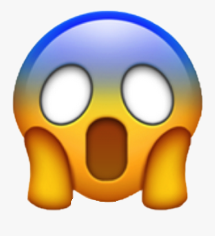 Emoji Screaming Screamingemoji Aaaaah - Transparent Background Scream Emoji, Transparent Clipart