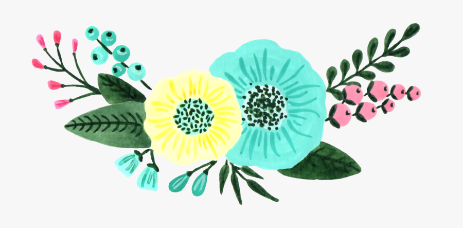 Green Flowers Png Clipart, Transparent Clipart
